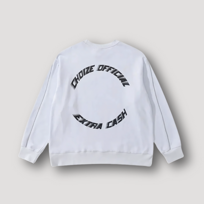 Sportief 'CHOIZE' Grafisch Zwart Wit Contrasterende Kleuren Sweatshirt