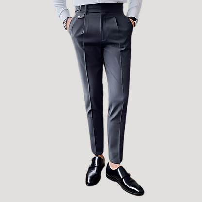 Business Casual Pleated Broek Heren