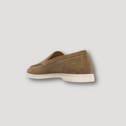 Heren Suède Bruine Penny Loafers