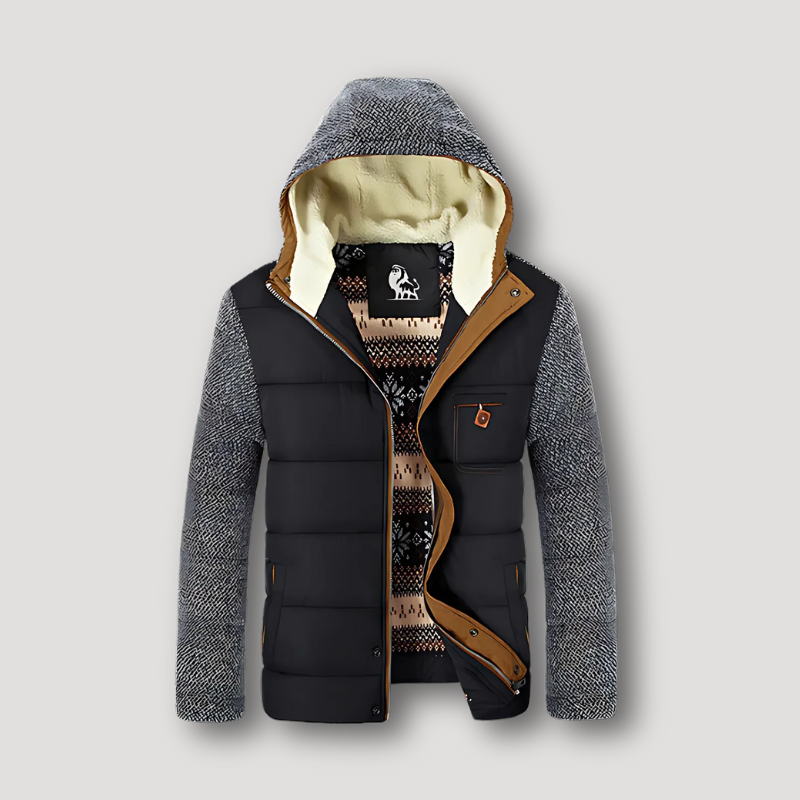 Puffer Quilted Isolatie Sherpa Lined Ontspannen Fit Jas