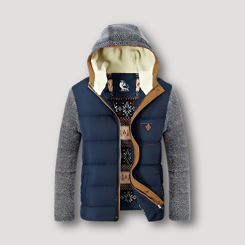 Puffer Quilted Isolatie Sherpa Lined Ontspannen Fit Jas