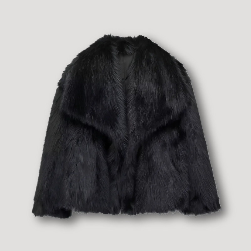 Trendy Luxe Faux Fur Winter Jas Voor Vrouwen