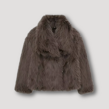 Trendy Luxe Faux Fur Winter Jas Voor Vrouwen