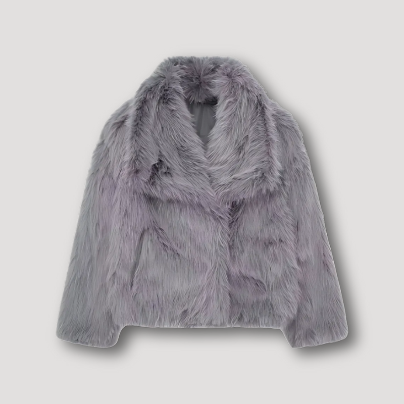 Trendy Luxe Faux Fur Winter Jas Voor Vrouwen