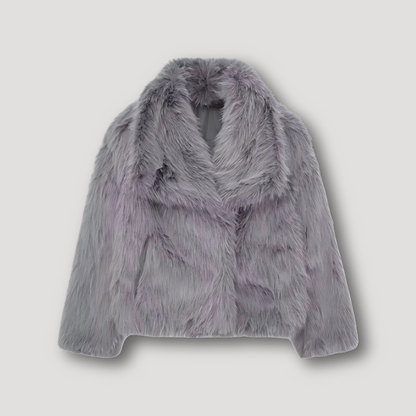 Trendy Luxe Faux Fur Winter Jas Voor Vrouwen