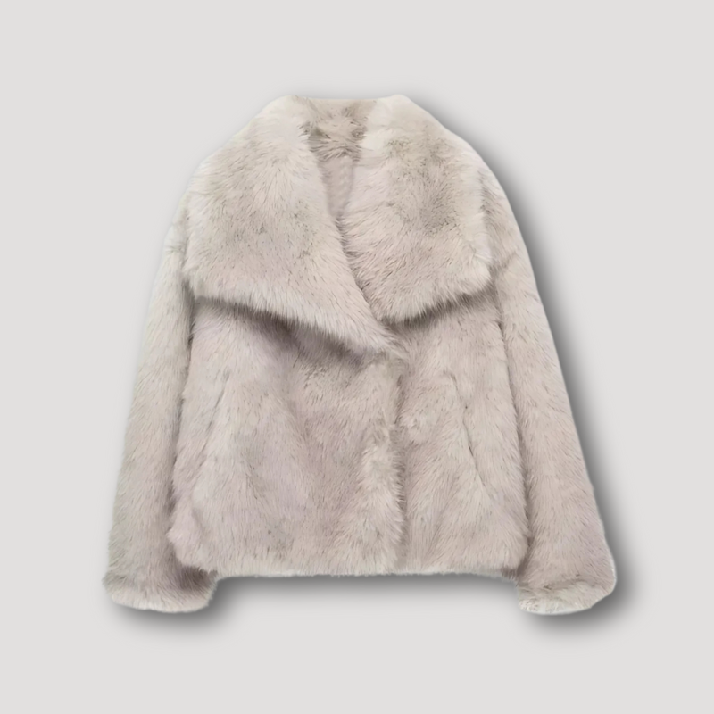 Trendy Luxe Faux Fur Winter Jas Voor Vrouwen