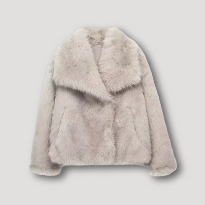 Trendy Luxe Faux Fur Winter Jas Voor Vrouwen