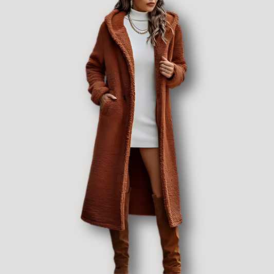 Overjas Capuchon Teddy Vrouwen Winter Coat Long