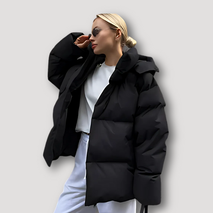 Geïsoleerde CapuchonOversized Puffer Jas Voor Dames