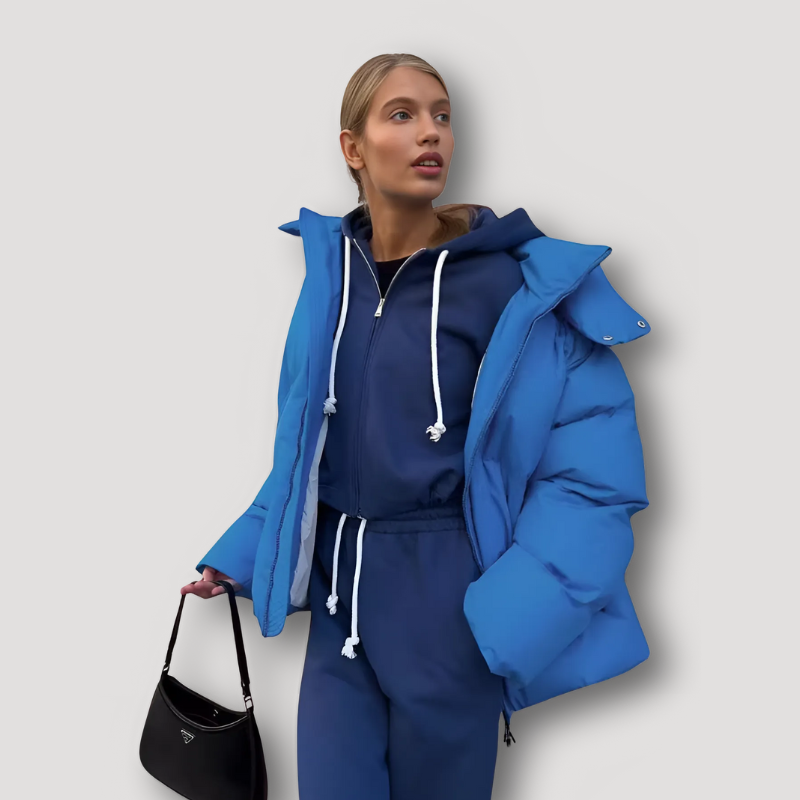 Geïsoleerde CapuchonOversized Puffer Jas Voor Dames