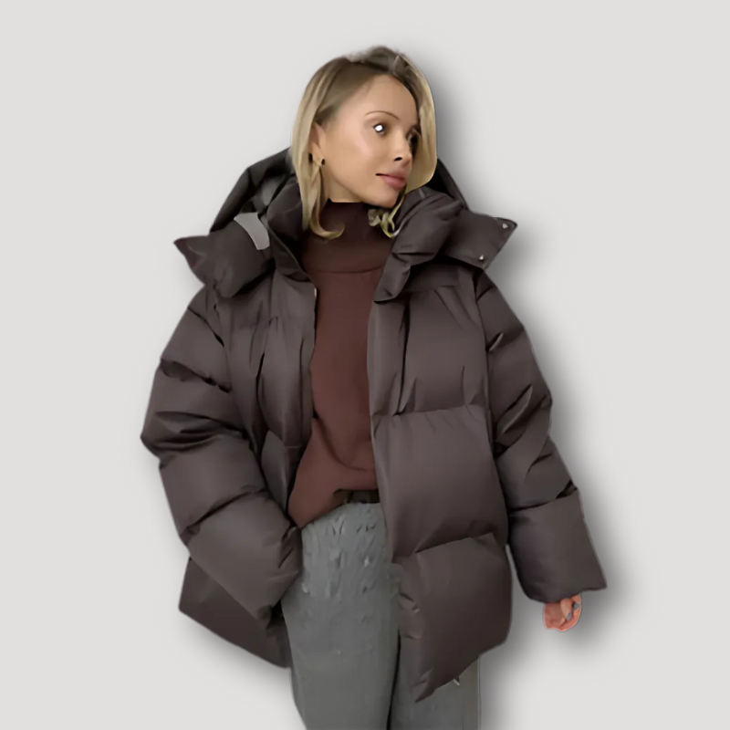 Geïsoleerde CapuchonOversized Puffer Jas Voor Dames