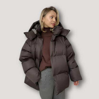 Geïsoleerde CapuchonOversized Puffer Jas Voor Dames