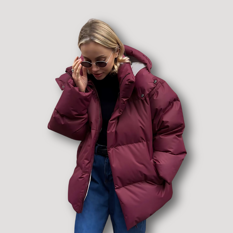 Geïsoleerde CapuchonOversized Puffer Jas Voor Dames