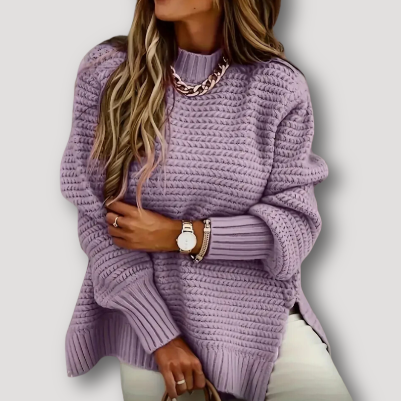 Oversized Mand Weven Chunky Breien Trui