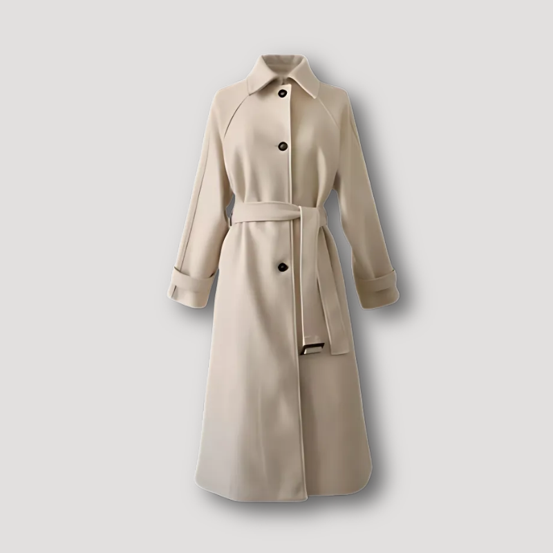 Band Taille Elegante Overcoat Trench Winter Coat Dames