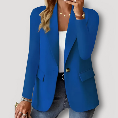 Lange Mouw Casual Blazer Single Button Suit Jas Dames