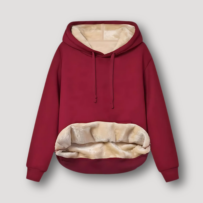 Fleece Gevoerd Oversized Trui Hoodie