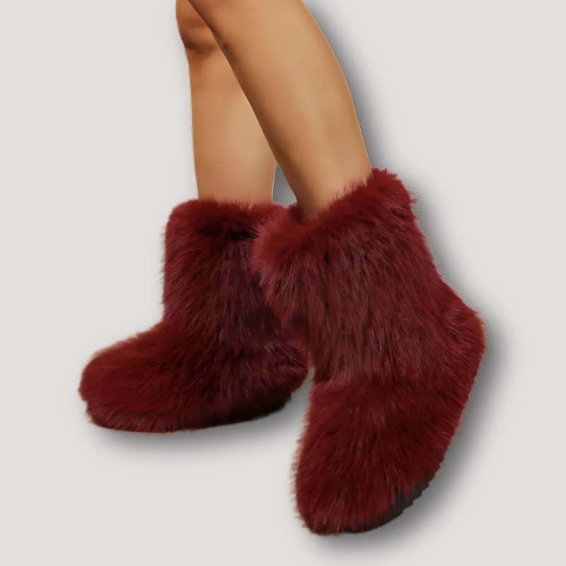 Pluche Faux Fur Winter Boots Dames