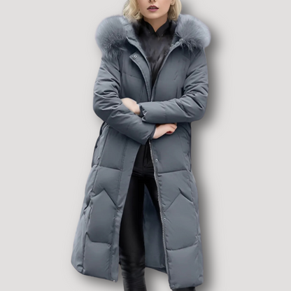 Puffer Faux Fur Hooded Dames Coat