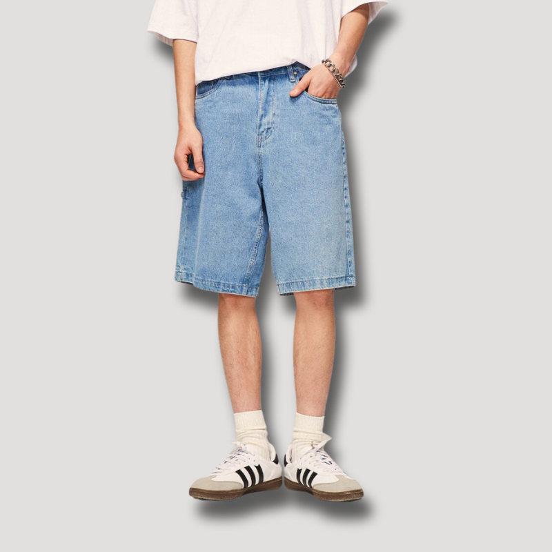 Y2K Bermuda Denim Shorts - Streetwear vintage kleding voor mannen