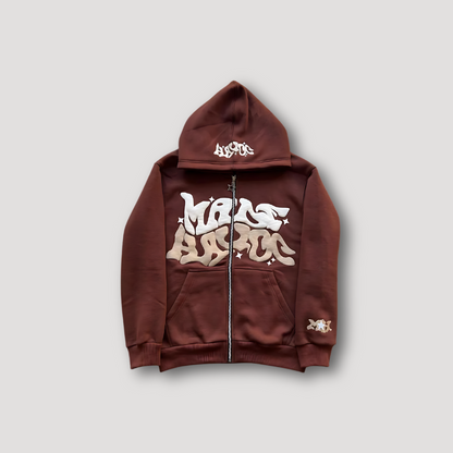 Made Havoc Zip Up Grunge Hoodie