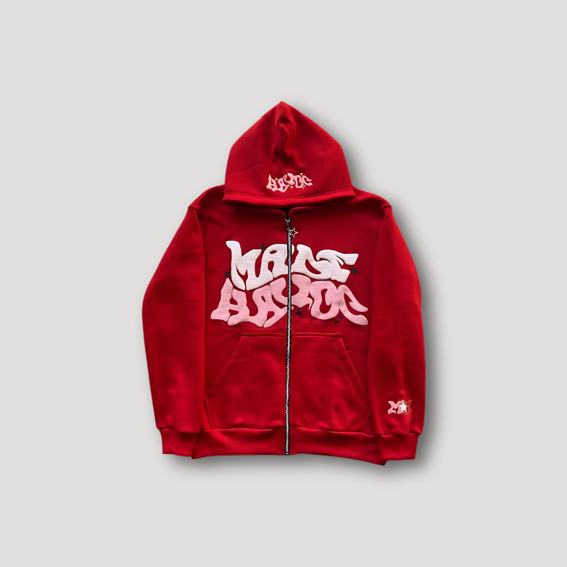 Made Havoc Zip Up Grunge Hoodie