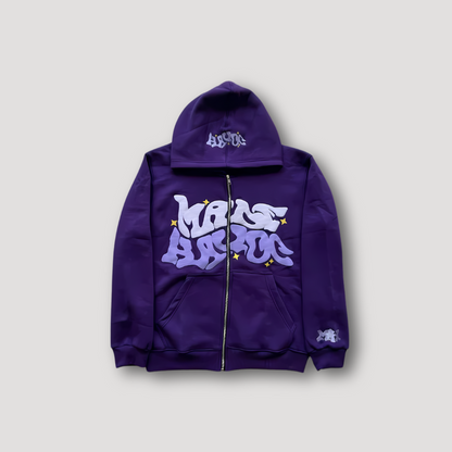 Made Havoc Zip Up Grunge Hoodie