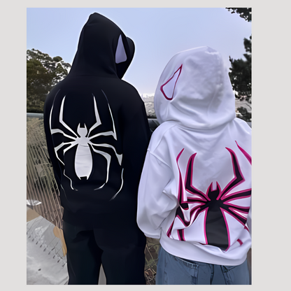 Y2K Spider Printed Zipper Hoodie - Streetwear voor mannen en vrouwen