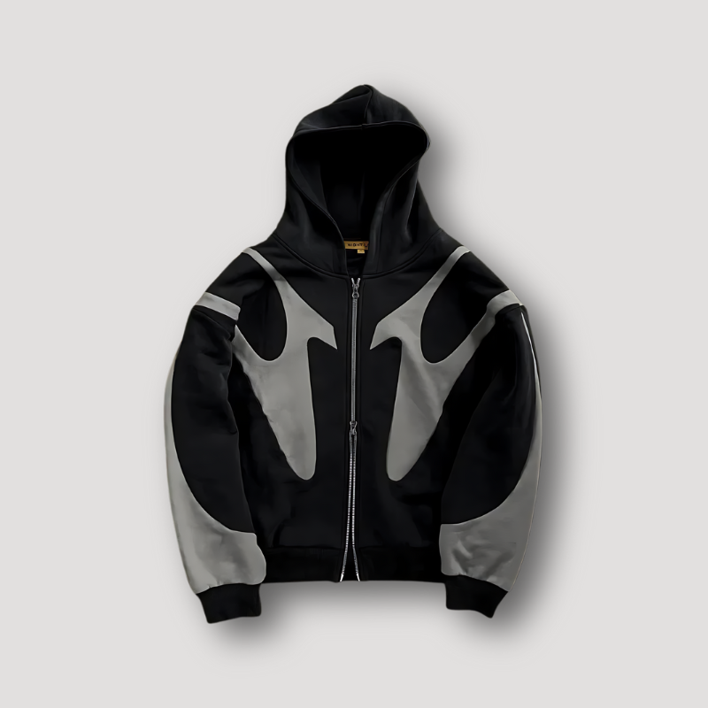 Y2K Tribal Ritssluiting Hoodie - Streatwear voor mannen en vrouwen