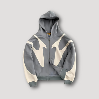 Y2K Tribal Ritssluiting Hoodie - Streatwear voor mannen en vrouwen