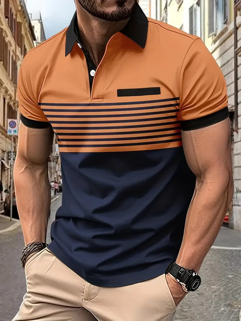 Muscle Fit Polo für Männer Orange