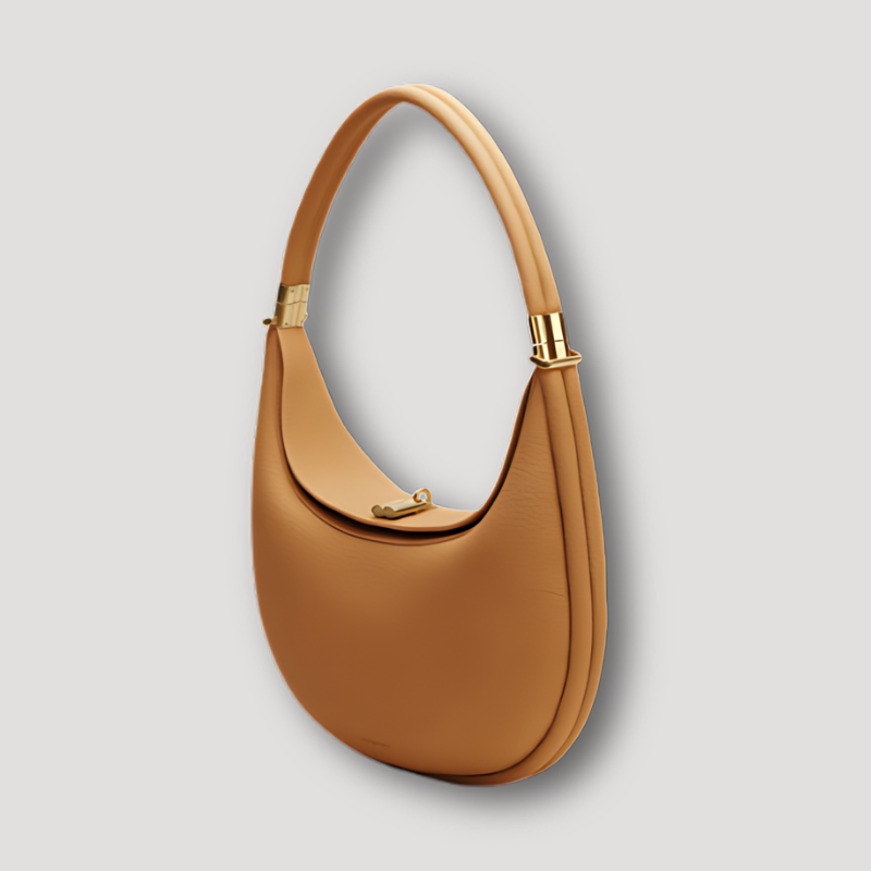 Minimalistisch Elegant Leren Moon Bag Voor Dames