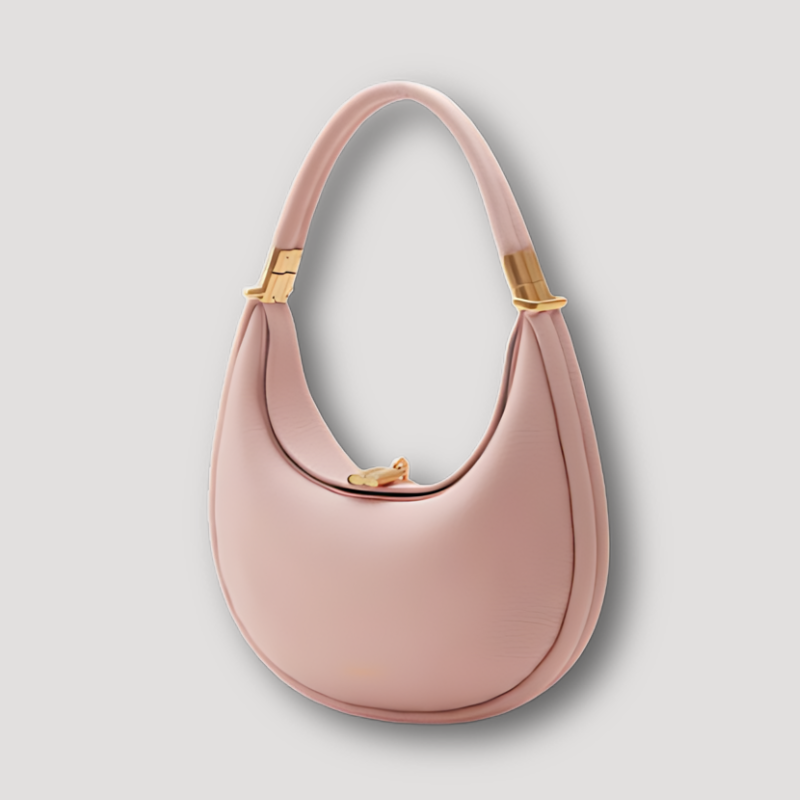 Minimalistisch Elegant Leren Moon Bag Voor Dames