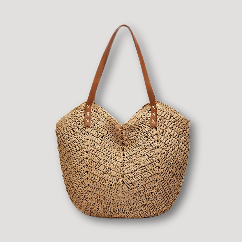 Rotan V-vorm Geweven Tote Bag