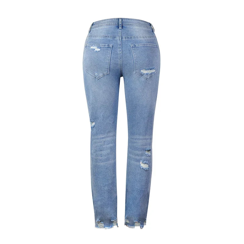 Celina - Stretch jeans met hoge taille