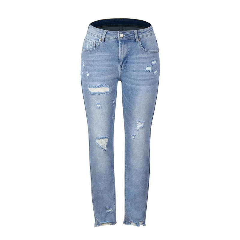 Celina - Stretch jeans met hoge taille