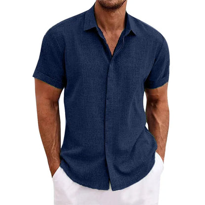 Kurzärmeliges Herren marineblau