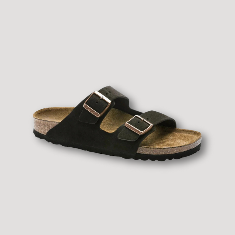 Zomers Suède Bandjes Metalen Gesp Kurk Sandalen