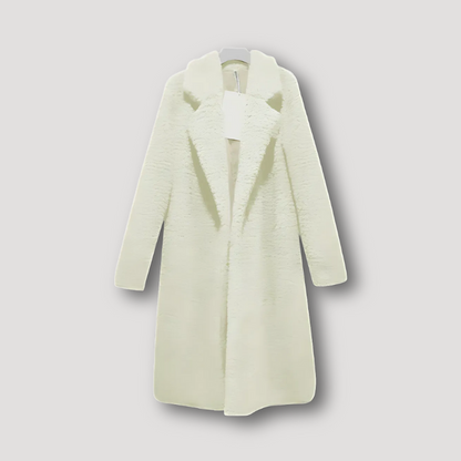 Klassiek Gezellig Zacht Getailleerd Lang Coat voor Vrouwen