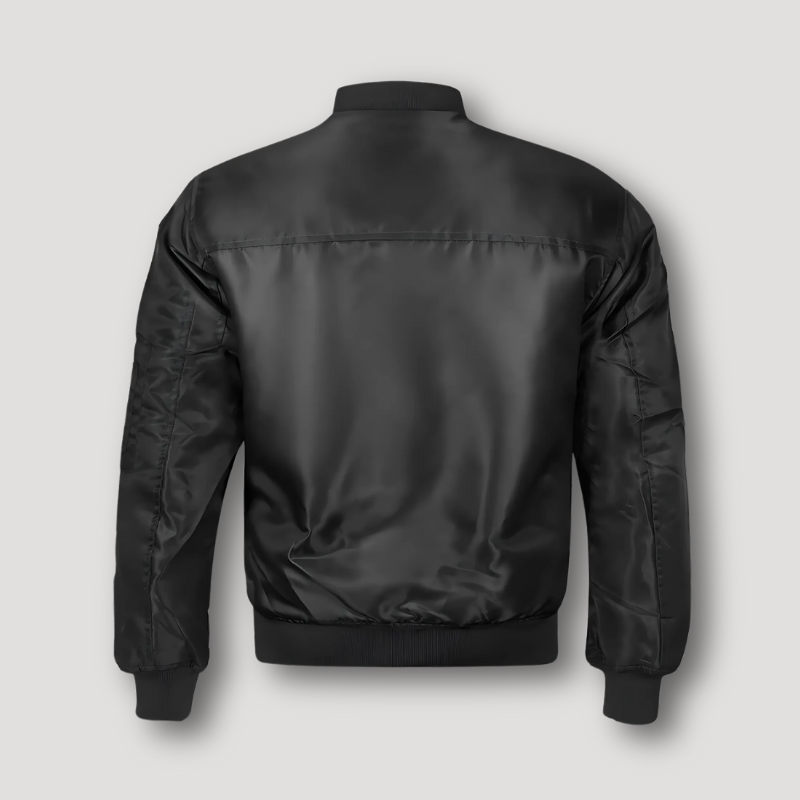 Klassiek Geïsoleerd Militair Full Zip Bomber Jas