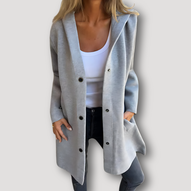 Casual Gebreide Wol Gedrapeerd Cardigan Lang