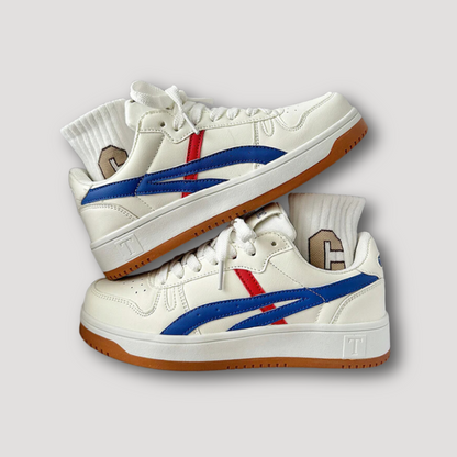 Low Top Retro Klassieke Lijnen Sneakers