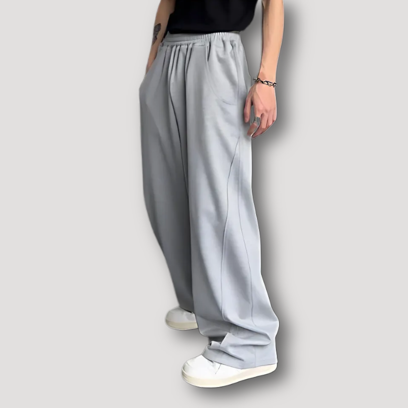 Minimalistisch Zacht Drape High Rise Lichtgewicht Baggy Broek