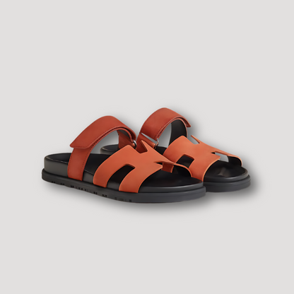 Minimalistisch Angular Geometrisch Cutout Slip-on Sandalen