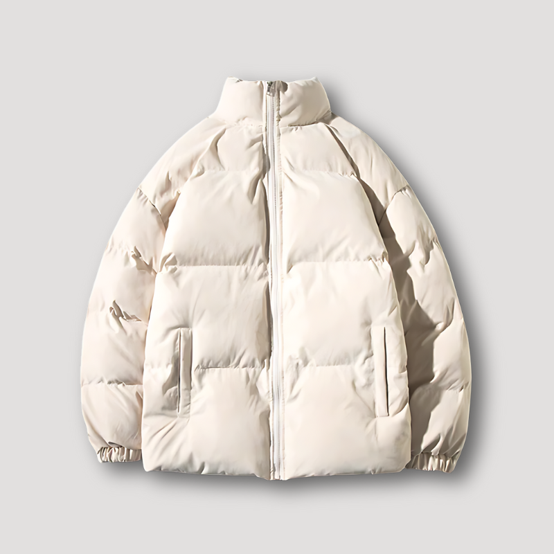 Zip Up Opstaan Kraag Quilted Puffer Padded Jacket