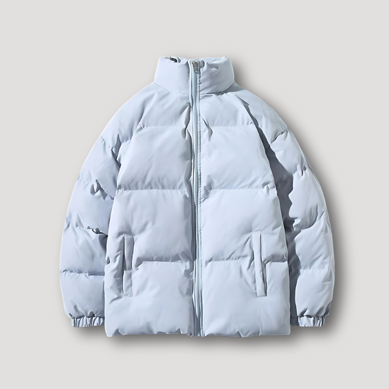 Zip Up Opstaan Kraag Quilted Puffer Padded Jacket