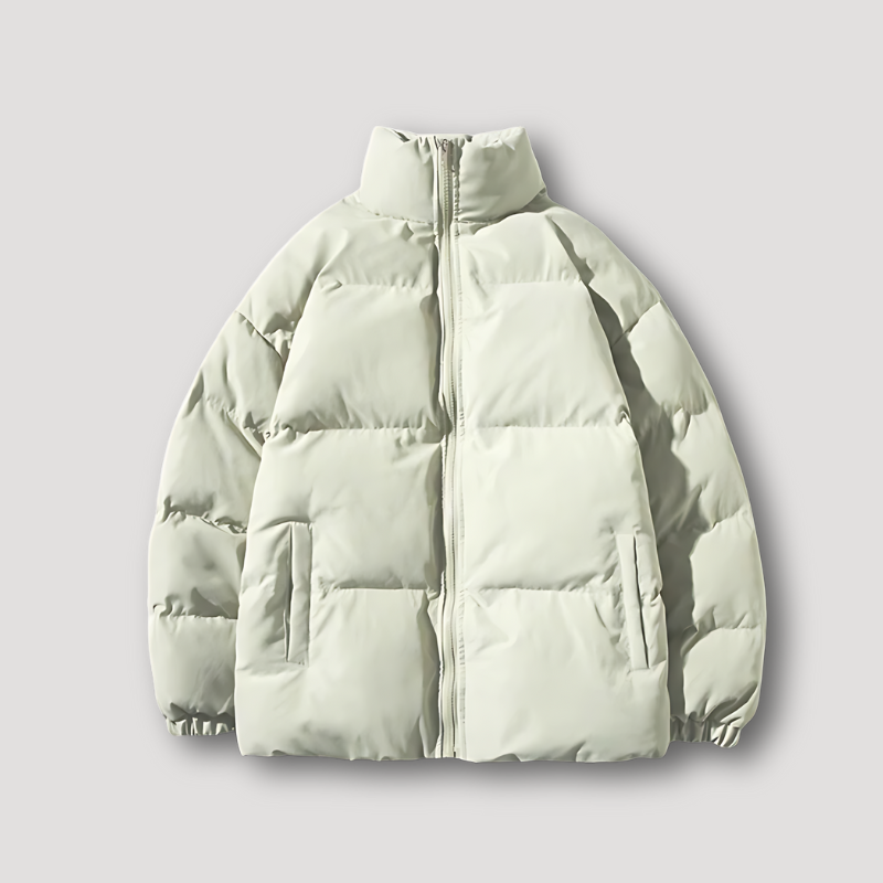 Zip Up Opstaan Kraag Quilted Puffer Padded Jacket