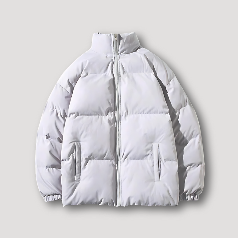 Zip Up Opstaan Kraag Quilted Puffer Padded Jacket