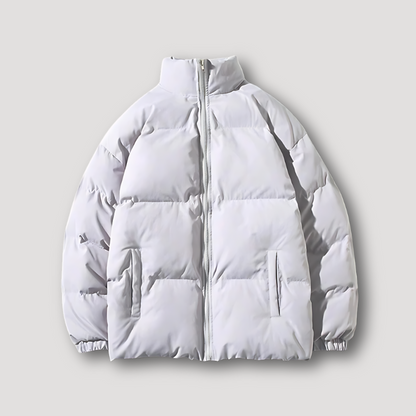 Zip Up Opstaan Kraag Quilted Puffer Padded Jacket