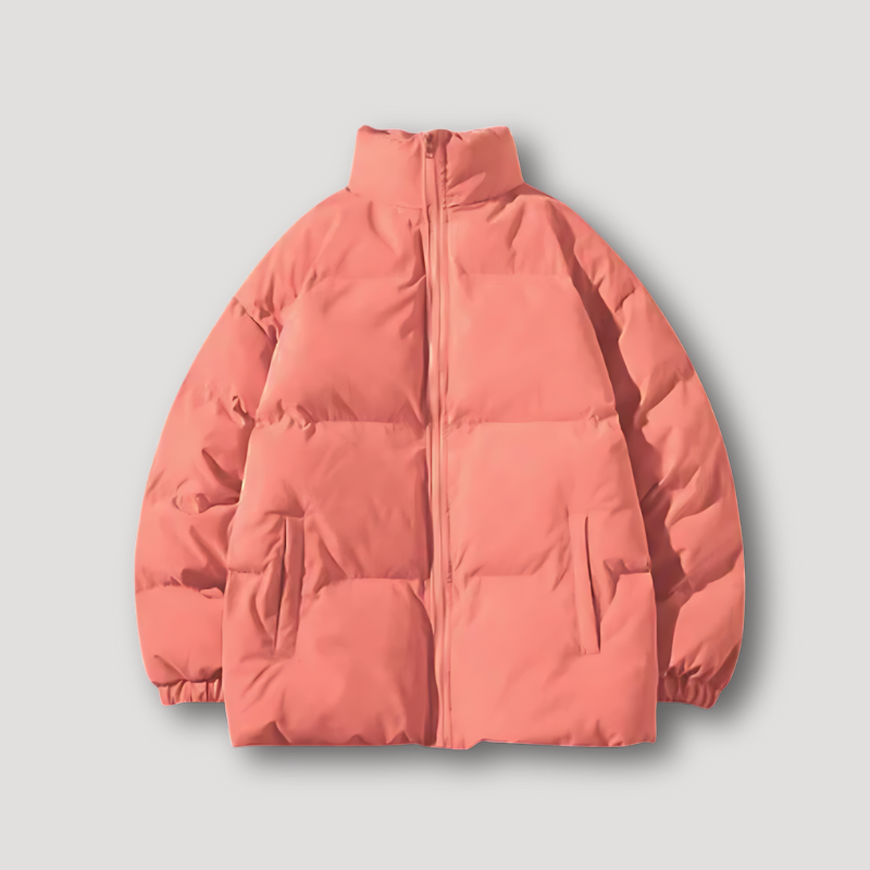 Zip Up Opstaan Kraag Quilted Puffer Padded Jacket